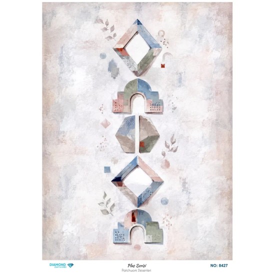 8427 Diamond Pirinç Dekopaj Kağıdı Plus Serisi 30x42cm