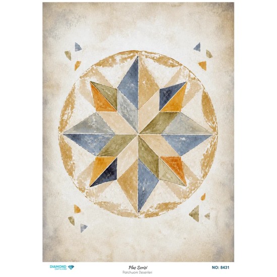 8431 Diamond Pirinç Dekopaj Kağıdı Plus Serisi 30x42cm