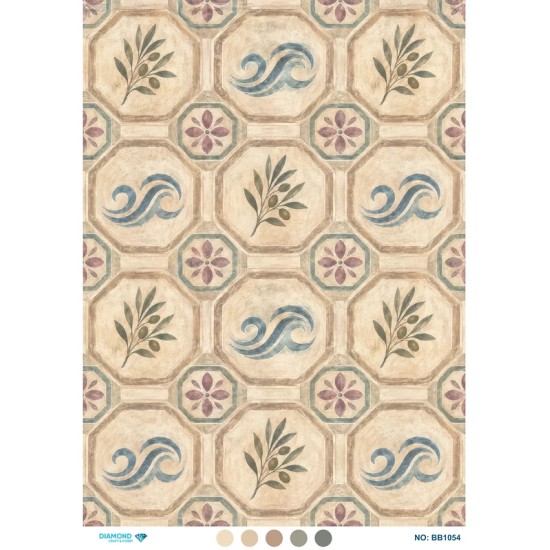 BB1054 Diamond Büyük Boy Pirinç Dekopaj Kağıdı 60x85cm