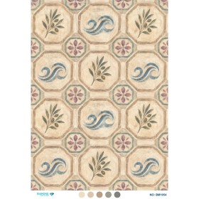 BM1054 Diamond Büyük Boy Pirinç Dekopaj Kağıdı 42x60cm