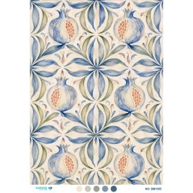 BM1055 Diamond Büyük Boy Pirinç Dekopaj Kağıdı 42x60cm