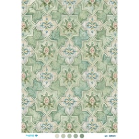 BM1057 Diamond Büyük Boy Pirinç Dekopaj Kağıdı 42x60cm