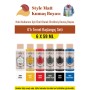 6X59ML Style Mat Kumaş Boyası - Temel Başlangıç Seti