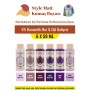 6X59ML Style Mat Kumaş Boyası - Romantik Mor & Gül Bahçesi Seti
