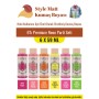 6X59ML Style Mat Kumaş Boyası - Premium Neon Parti Seti