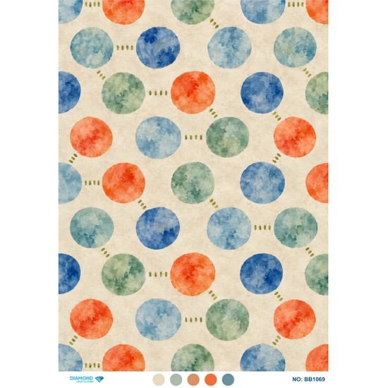 BB1069 Diamond Büyük Boy Pirinç Dekopaj Kağıdı 60x85cm