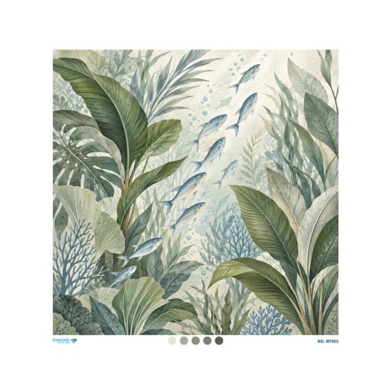 M7003 Diamond Büyük Boy Pirinç Dekopaj Kağıdı 90x90cm