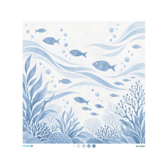 M7007 Diamond Büyük Boy Pirinç Dekopaj Kağıdı 90x90cm