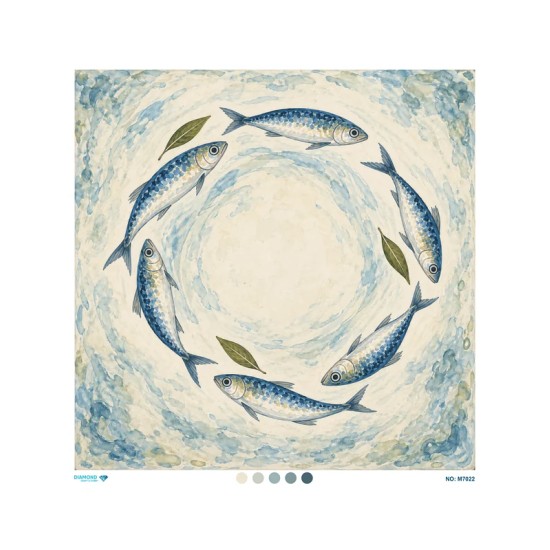 M7022 Diamond Büyük Boy Pirinç Dekopaj Kağıdı 90x90cm
