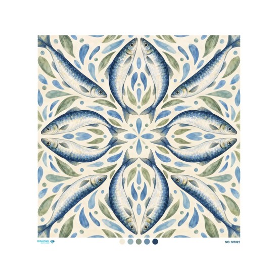 M7025 Diamond Büyük Boy Pirinç Dekopaj Kağıdı 90x90cm