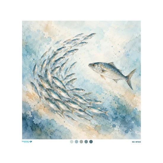 M7030 Diamond Büyük Boy Pirinç Dekopaj Kağıdı 90x90cm