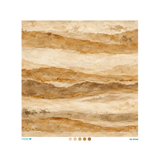 M7046 Diamond Büyük Boy Pirinç Dekopaj Kağıdı 90x90cm
