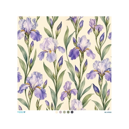 M7055 Diamond Büyük Boy Pirinç Dekopaj Kağıdı 90x90cm