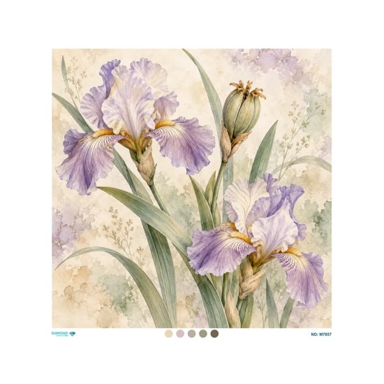 M7057 Diamond Büyük Boy Pirinç Dekopaj Kağıdı 90x90cm