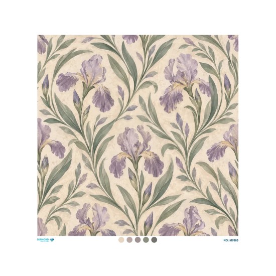 M7060 Diamond Büyük Boy Pirinç Dekopaj Kağıdı 90x90cm