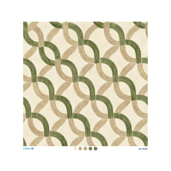 M7062 Diamond Büyük Boy Pirinç Dekopaj Kağıdı 90x90cm