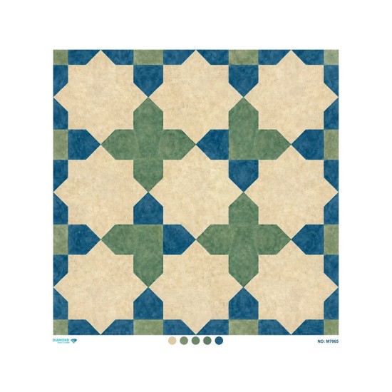 M7065 Diamond Büyük Boy Pirinç Dekopaj Kağıdı 90x90cm