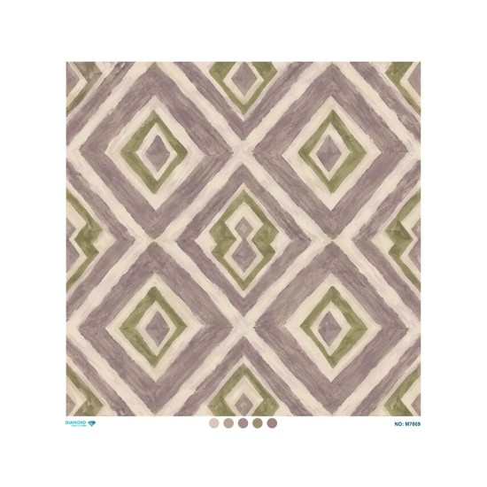 M7069 Diamond Büyük Boy Pirinç Dekopaj Kağıdı 90x90cm