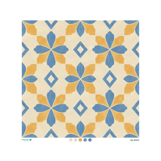 M7070 Diamond Büyük Boy Pirinç Dekopaj Kağıdı 90x90cm