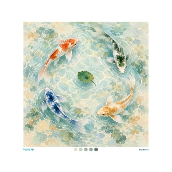 M7085 Diamond Büyük Boy Pirinç Dekopaj Kağıdı 90x90cm