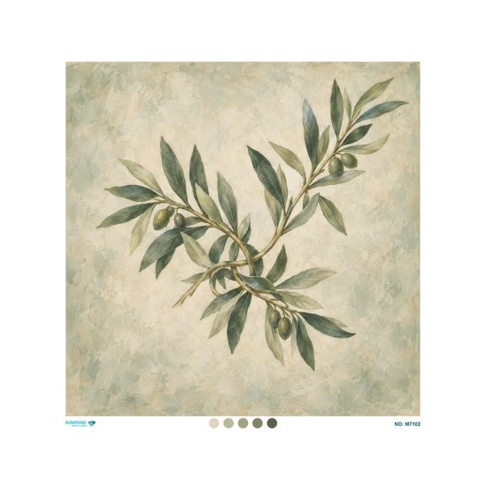 M7102 Diamond Büyük Boy Pirinç Dekopaj Kağıdı 90x90cm