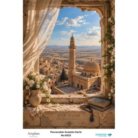 0023 Pencereden Anadolu Serisi Artplate Pirinç Dekopaj Kağıdı 30x42cm