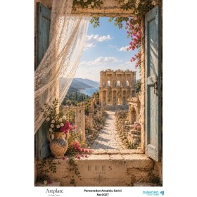 0027 Pencereden Anadolu Serisi Artplate Pirinç Dekopaj Kağıdı 30x42cm