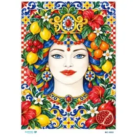 6053 Diamond Pirinç Dekopaj Kağıdı 30x42cm