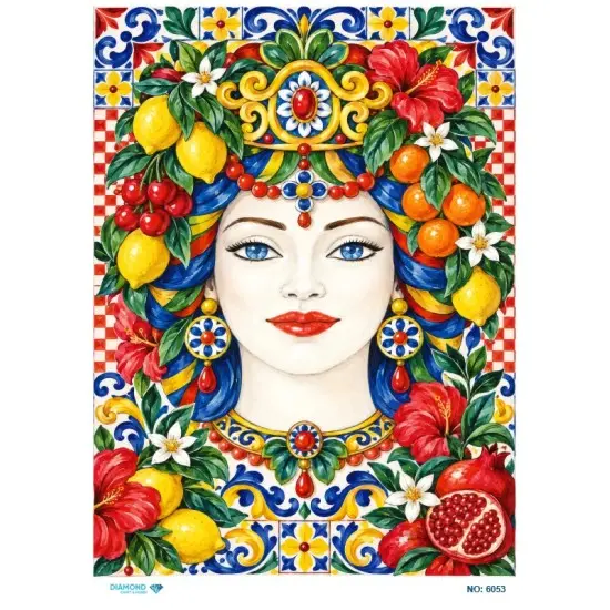 6053 Diamond Pirinç Dekopaj Kağıdı 30x42cm