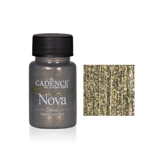 ND015 Tutulma Altını Nova Transparan Metalik Boya 50ML