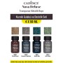 4X50ML Nova Deluxe Transparan Metalik Boya - Kozmik Galaksi ve Derinlik Seti