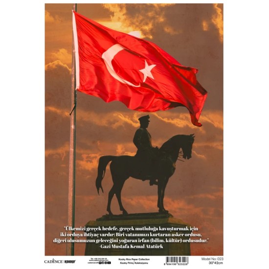 Model 23 Kooky Cadence Pirinç Dekopaj Kağıdı 30X42cm