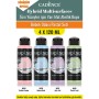 4X120ML Hibrit Multisurface Akrilik Boya - Bebek Odası Pastel Seti