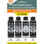 4X120ML Hibrit Multisurface Akrilik Boya - Modern Antrasit ve Gri Seti