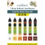 6X25ML Vitray Kalem Cam Boyası - Sıcak Gün Batımı Vitray Seti