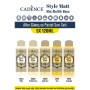 5X120ML Style Matt Mat Akrilik Boya - Altın Güneş ve Pastel Sarı Seti