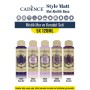 5X120ML Style Matt Mat Akrilik Boya - Mistik Mor ve Karadut Seti