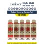 5X120ML Style Matt Mat Akrilik Boya - Tutkulu Kırmızı ve Carmine Seti