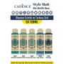 5X120ML Style Matt Mat Akrilik Boya - Okyanus Esintisi ve Turkuaz Seti