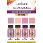 4X50ML Dora Metalik Akrilik Boya - Romantik Gül ve Pembe Seti