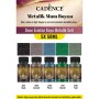 5X50ML Metalik Mum Boyası - Gece Esintisi Koyu Metalik Seti