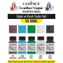 5X50ML Akrilik Deri Boyası - Doğal ve Klasik Tonlar Seti