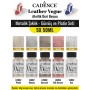 5X50ML Akrilik Deri Boyası - Metalik Şıklık - Gümüş ve Platin Seti