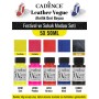 5X50ML Akrilik Deri Boyası - Festival ve Sokak Modası Seti