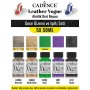 5X50ML Akrilik Deri Boyası - Gece Gizemi ve Işıltı Seti