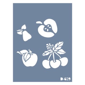 D629 Meyve Model D Serisi Stencil 15x20cm