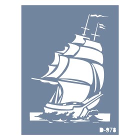 D978 Gemi Model D Serisi Stencil 15x20cm