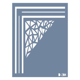 D304 Köşe Bordür Model D Serisi Stencil 15x20cm
