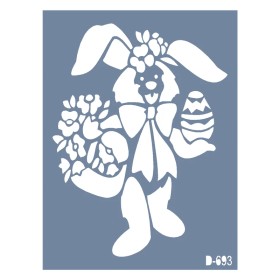 D693 Tavşan Model D Serisi Stencil 15x20cm