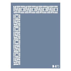 D873 Köşe Bordür Model D Serisi Stencil 15x20cm